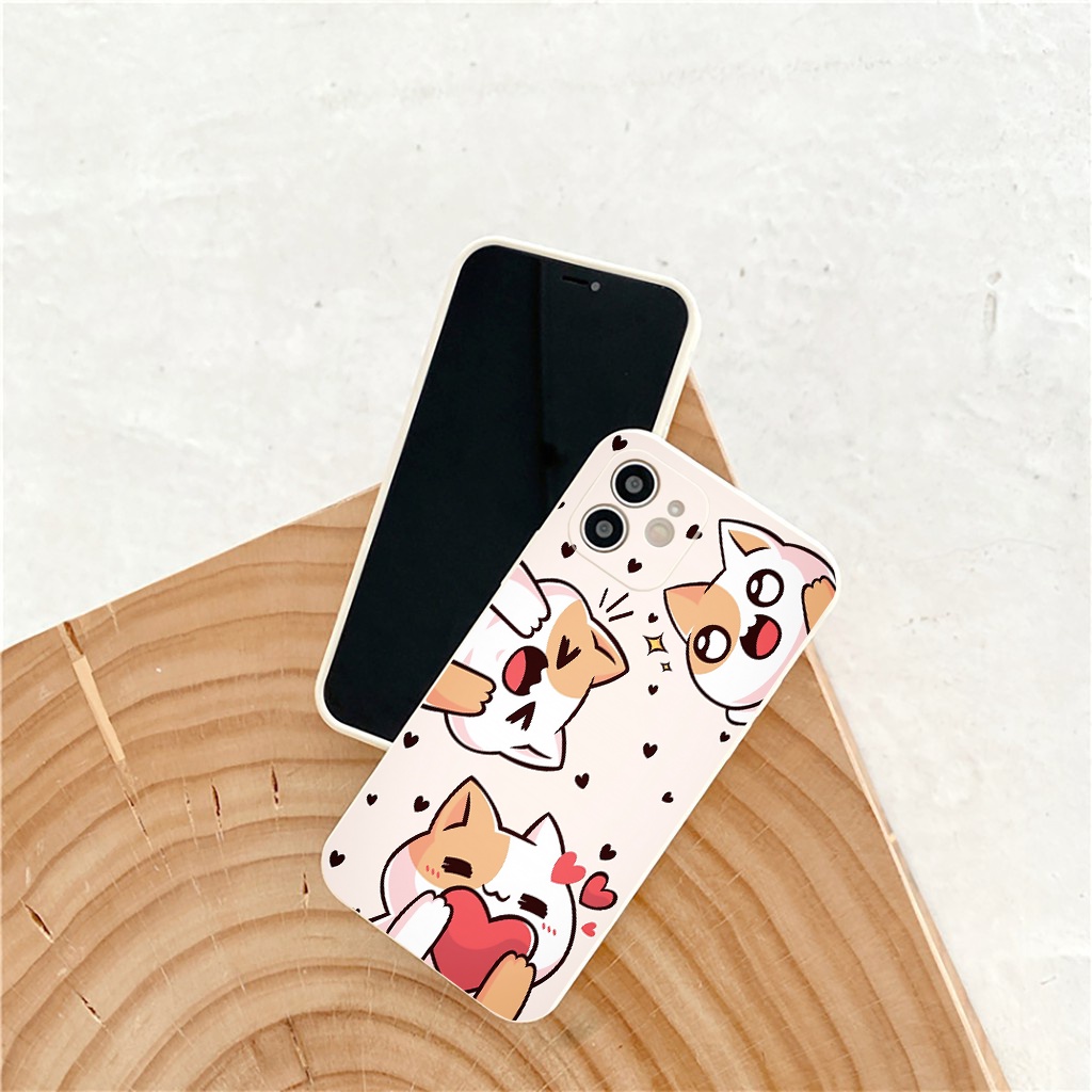 Ốp iphone hình mèo 3 trạng thái mặt siêu cute cho 6/6plus/6s/6splus/7/7plus/8/8plus/x/xr/xs/11/12/13/pro/max/plus/promax