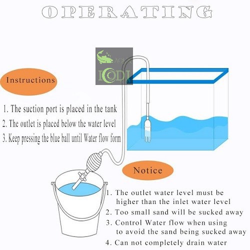 Hút cặn bể cá cảnh - Cleaner Pump