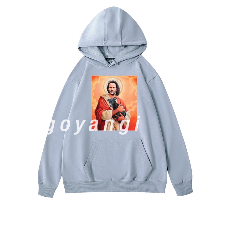 Áo Hoodie GYG Unisex John And His Dog Form Rộng Oversize Phong Cách Hàn Quốc