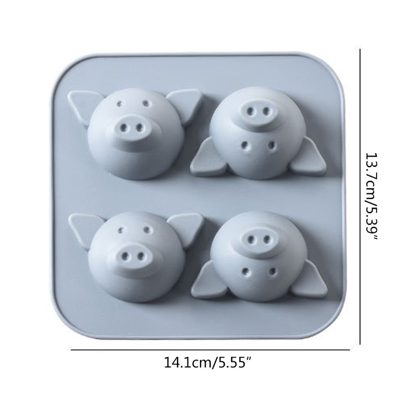 Khuôn Silicone Làm Bánh Hình Chú Heo Đáng Yêu
