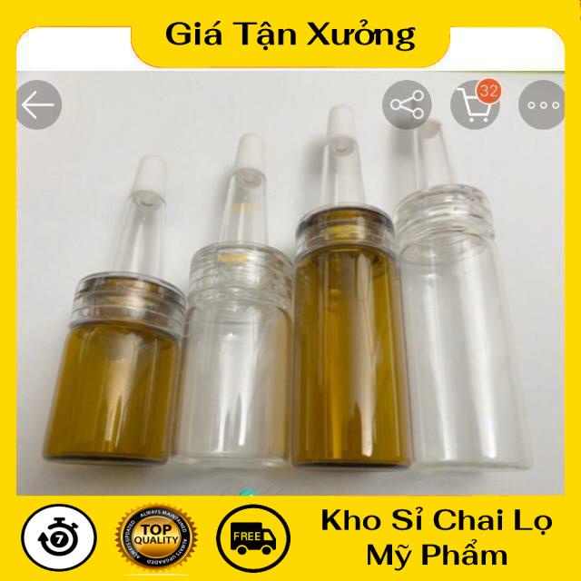 Lọ Chiết Serum ❤ TRÙM SỈ ❤ Lọ Chiết Tế Bào Gốc, Tinh Chất, Serum [5ml,10ml] bộ 3 nút đựng tinh chất, phụ kiện du lịch