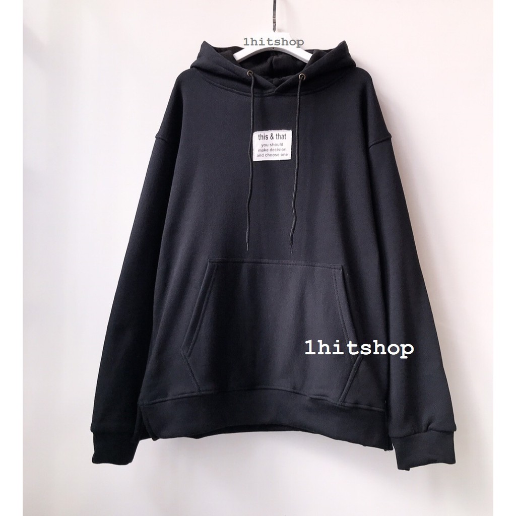 Áo Hoodie THIS &amp; THAT XẺ TÀ Ulzzang Unisex 1hitshop