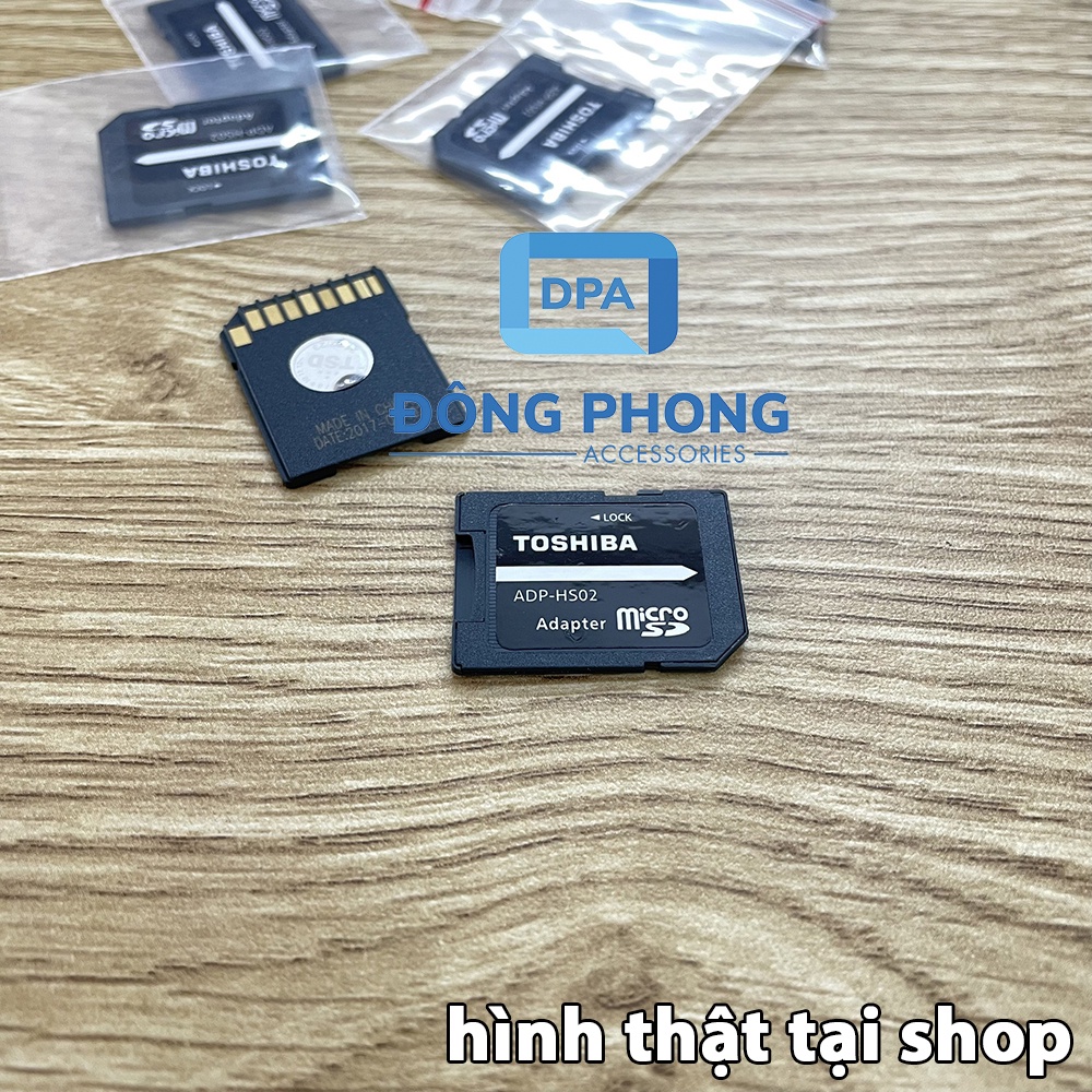 Adapter Thẻ Nhớ Toshiba Chuyển Đổi Thẻ Nhớ Micro SD Sang SD Chính Hãng