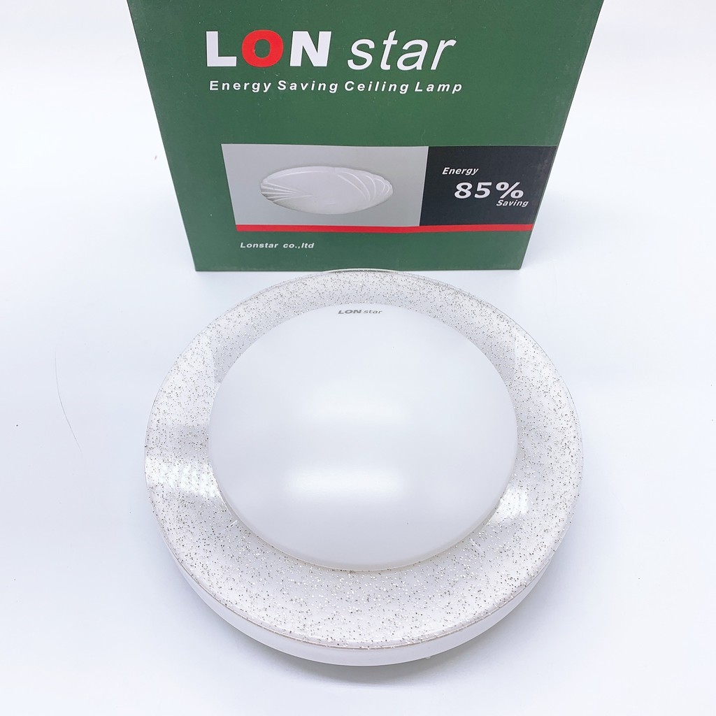 Đèn ốp trần trang trí ban công,phòng vệ sinh,cầu thang 21W phi 19cm ốp nổi tròn Thương hiệu LONstar