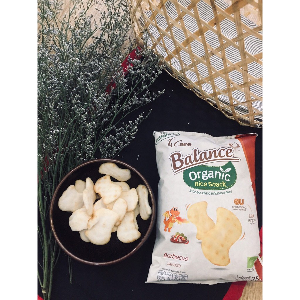 Snack gạo hữu cơ Balance Organic Rice Snack cho bé (vị truyền thống &amp; rong biển&amp;BBQ)