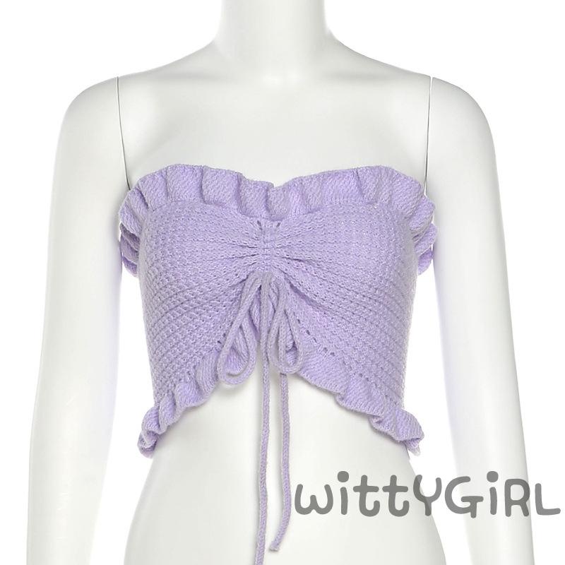 Áo ống màu sắc thời trang mùa hè cho nữ