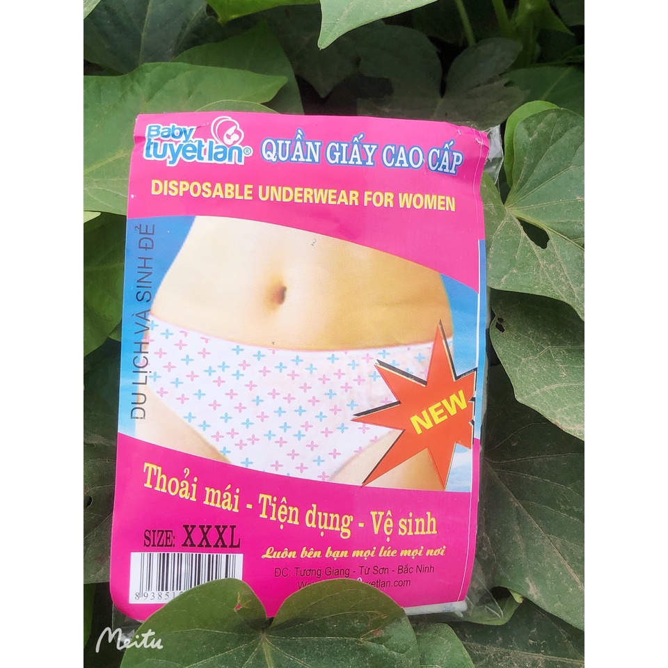 Sét 5 quần lót giấy cotton sozo cho bà bầu