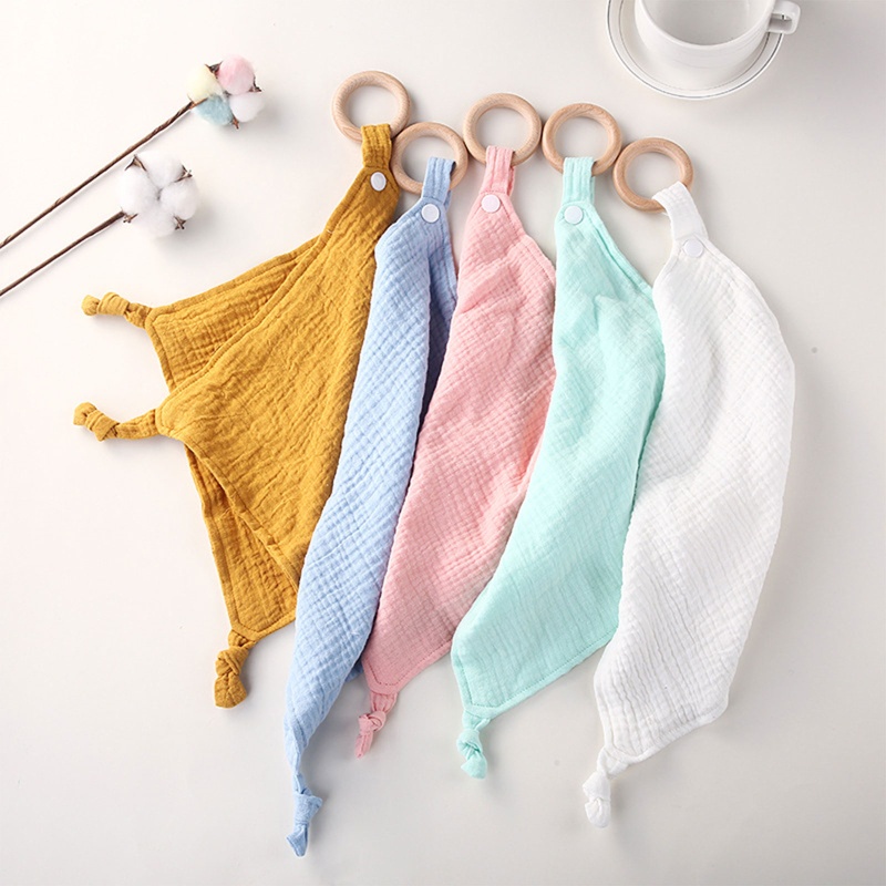 Khăn Yếm Cotton Muslin Dành Cho Em Bé