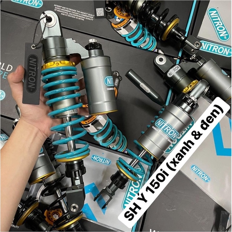 PhuộC Nitron Đông Nam Á có Bình Dầu Lò xo Đen Vario Click Ex150 155 ShVn Sh Ý Wave Dream Sirius