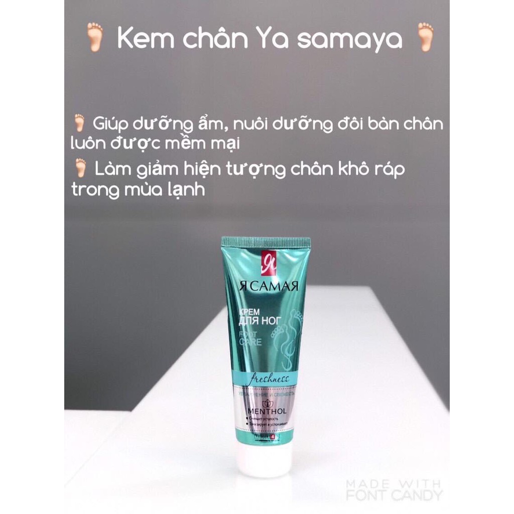 [AUTH] Kem dưỡng da chân Ya Samaya Menthol 70ml