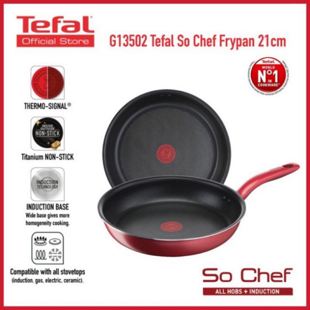 Chảo Chiên Tefal So Chef 24cm sâu lòng Chống Dính Vượt Trội