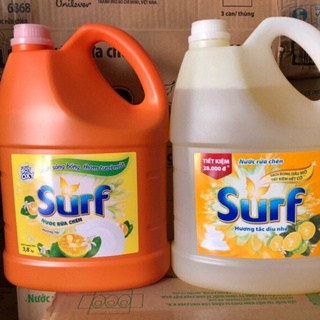 Nước rửa chén Surf hương tắc 3,8kg