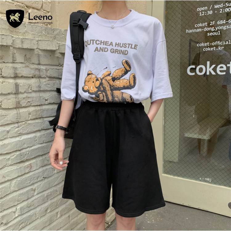 [Mã FAMAYWA giảm 10K đơn 50K] Quần short thun nam nữ, quần đùi trơn Unisex LEENO | BigBuy360 - bigbuy360.vn