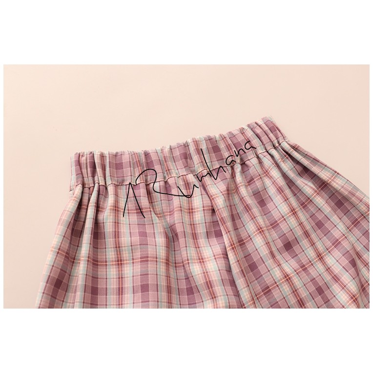 Quần sooc đũi kẻ caro nhiều màu năng động Q123 RumHana | BigBuy360 - bigbuy360.vn