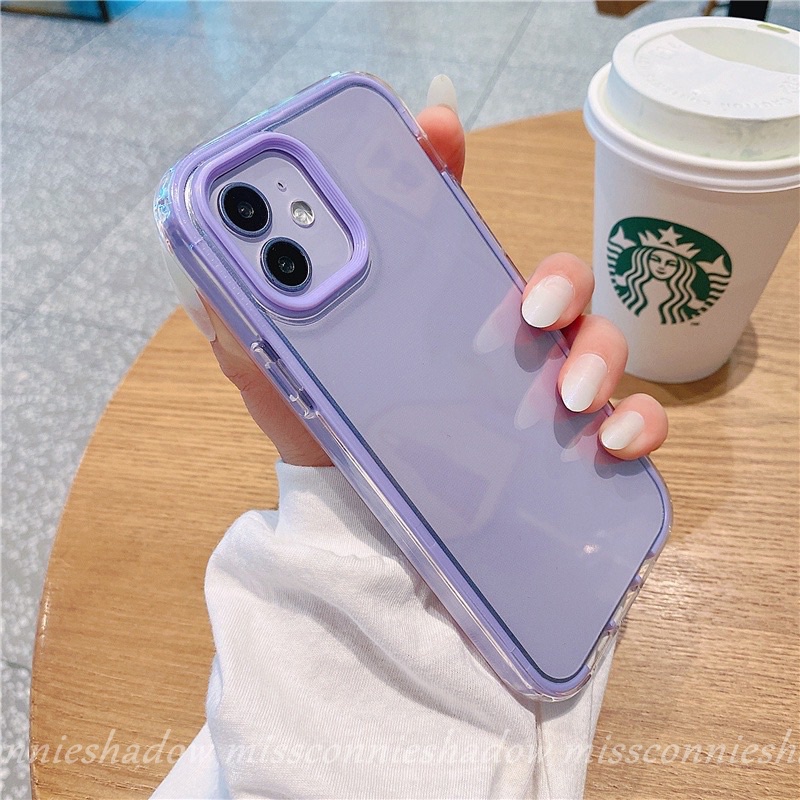 Ốp điện thoại MISSCONNIE trong suốt 3 trong 1 cho Realme C12 C21Y C25Y C25s C25 C15 C21 C20 C20A C11 2021 5 5i 5S 6i C3