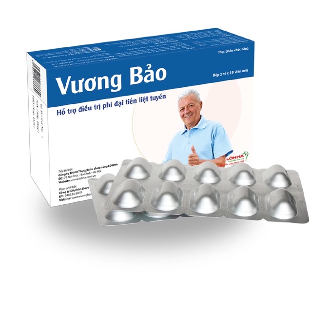 Vương bảo (vỉ) Chính hãng, tem tích điểm 6 tặng 1 - Dùng cho nam giới phì tiền liệt tuyến