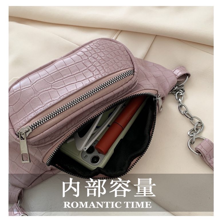 Túi Đeo Chéo JASMIN NOIR Bằng Da Cá Sấu Sang Trọng Hợp Thời Trang Cho Nữ