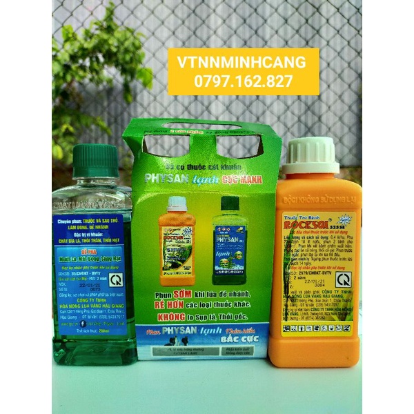 CẶP THUỐC ROCKSAI PHYSAN ĐẶC TRỪ ĐẠO ÔN, VI KHUẨN
