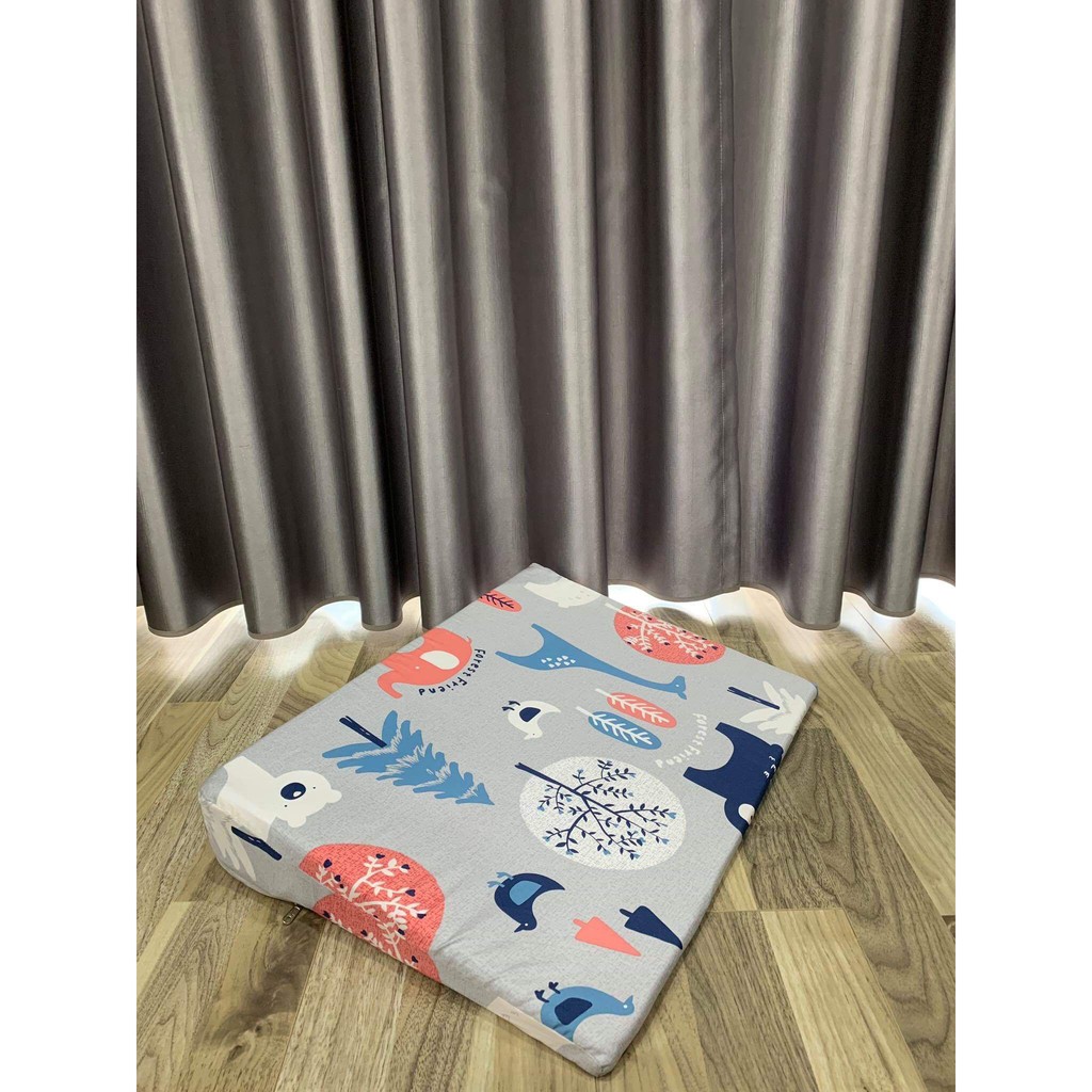 Gối chống trào ngược dạ dày cho bé - gối chống nôn trớ cho bé YOROKOBI độ dốc 11 độ, vỏ gối thấm hút