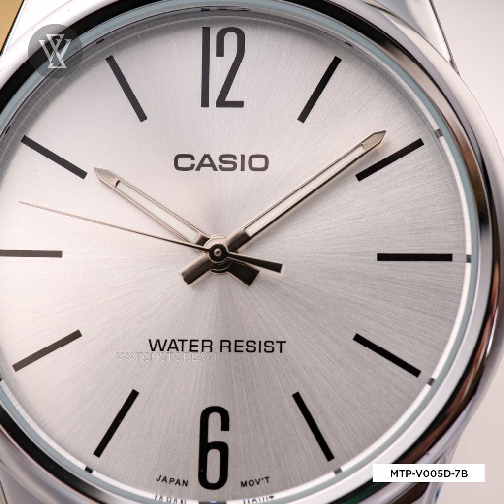 Đồng Hồ Quartz Nam Casio WATCHSTORE MTP-V005D-7BUDF Thiết Kế Mặt Kính Khoáng 40mm, Dây da Và Vỏ Thép Không Gỉ