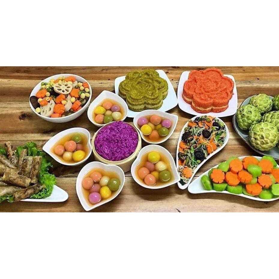SET KHAY BÁT SỨ ĂN CHÈ ĐẸP BÁT ĐĨA ĐỰNG SÚP MÓN TRÁNG MIỆNG VIỀN VÀNG
