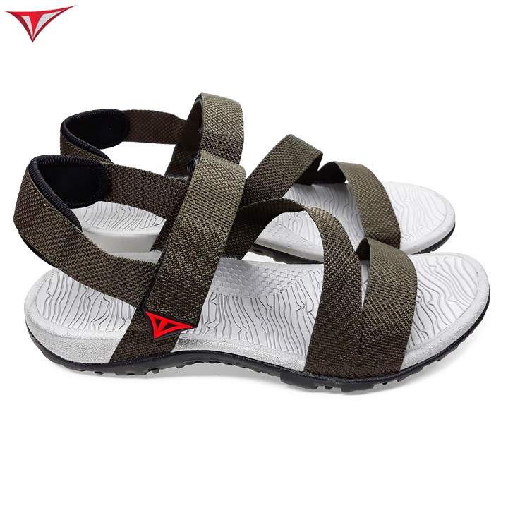 [Fullbox] Giày Sandal Nam Việt Thủy Quai Chéo Xanh Rêu - VT06