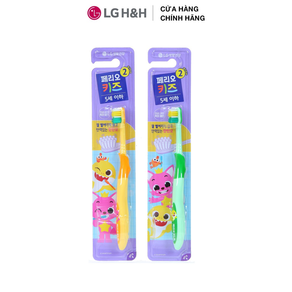 Combo chăm sóc răng Perioe Hàn Quốc cho cả gia đình: 2 Bàn chải, 2 Kem đánh răng Pinkfong, 2 Kem đánh răng Perioe Cliden