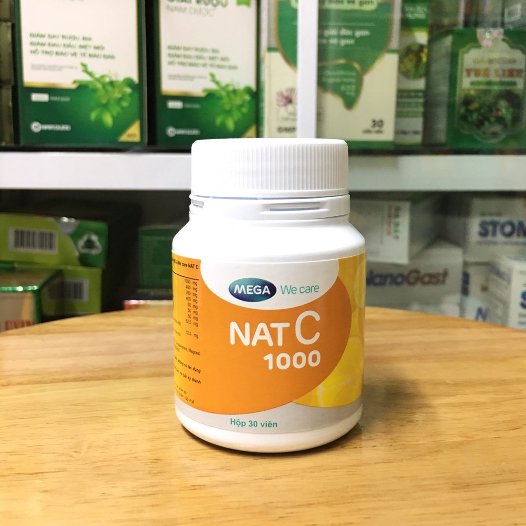 Viên bổ sung Vitamin C Nat C 1000 (30 viên/lọ)