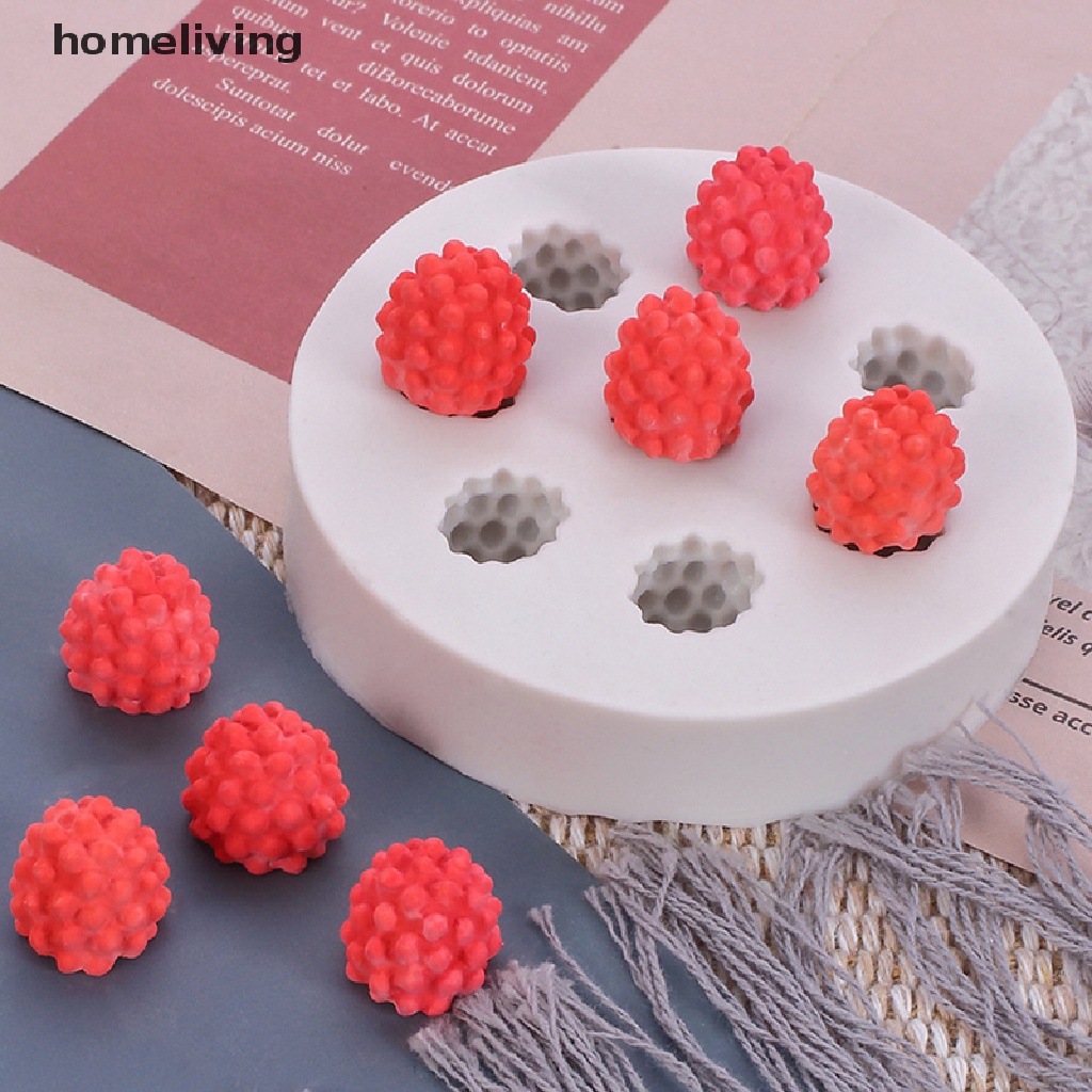 Khuôn Silicon Làm Bánh Hình Quả Việt Quất / Raspberry 3D Độc Đáo