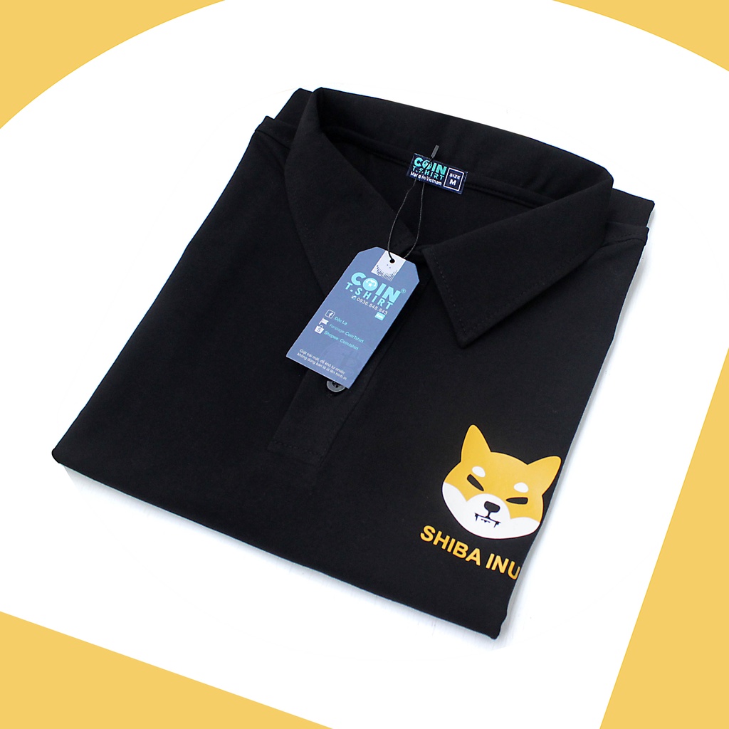 Áo Polo cao cấp Shiba Inu  cointshirt, Binance, Bitcoin