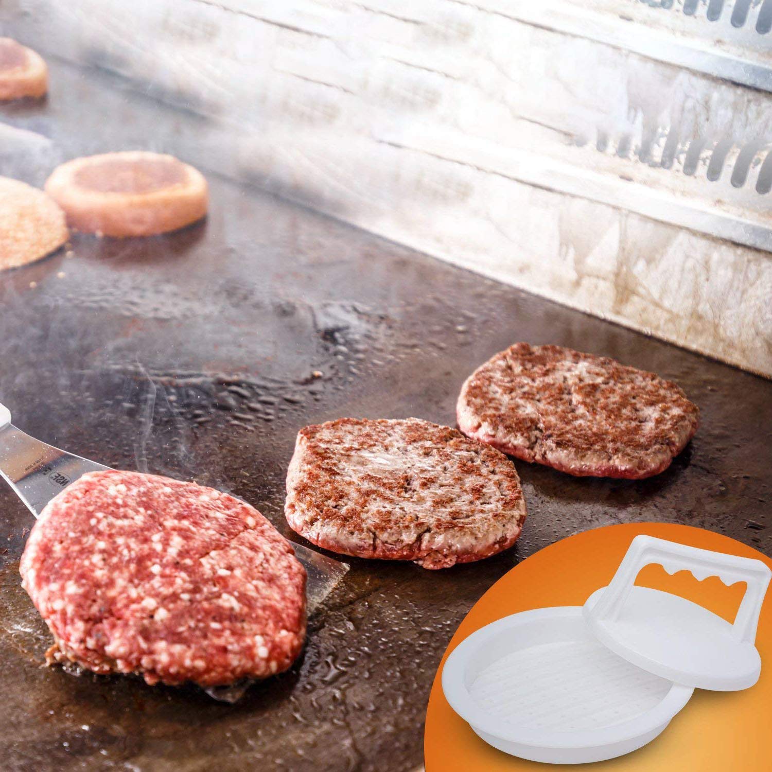 Dụng cụ ép thịt nướng làm bánh hamburger ANAEAT bằng nhựa tiện lợi cho nhà bếp