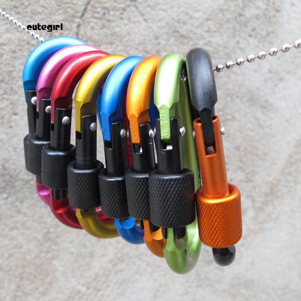 Móc khóa Carabiner chữ D bằng hợp kim nhôm tiện dụng | BigBuy360 - bigbuy360.vn