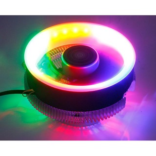 Quạt tản nhiệt CPU Coolmoon Q2 LED RBG Socket Intel /AMD (Full box + keo tản nhiệt) - Fan CPU Led