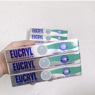Kem đánh răng eucryl làm trắng răng hương bạc hà 62g