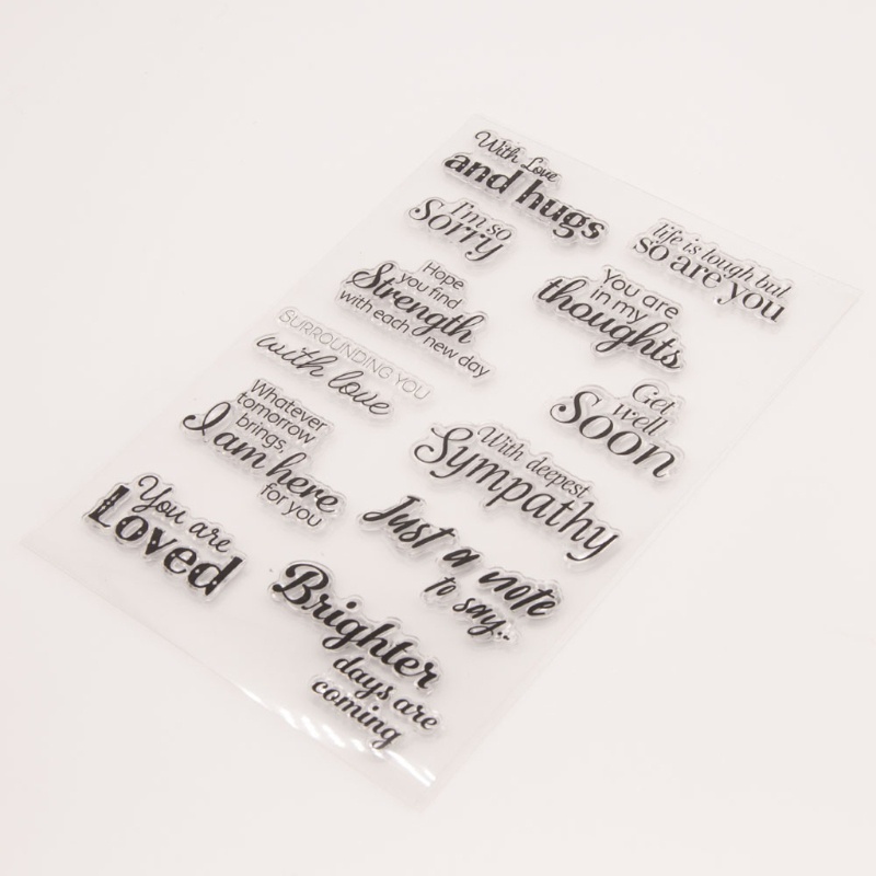 Con Dấu In Chữ Bằng Silicone Trong Suốt Trang Trí