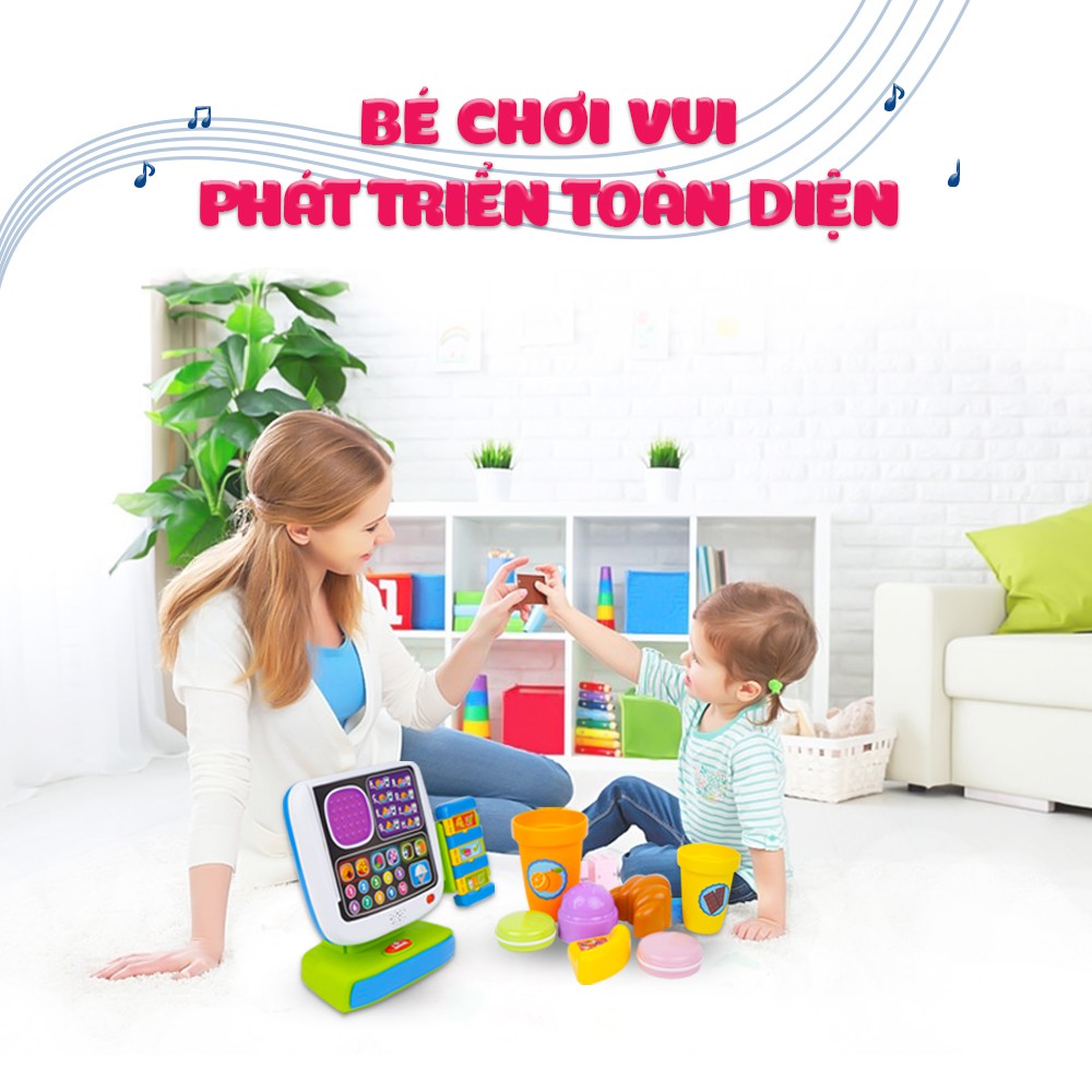 Bộ đồ chơi giáo dục sớm, nhập vai: máy tính tiền tự động Winfun 2515 kích thích bé phát triển trí tưởng tượng