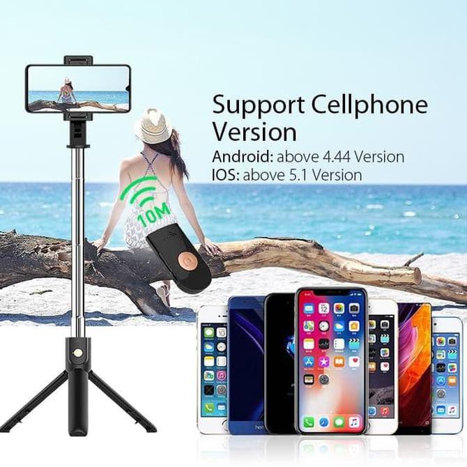 Gậy Chụp Ảnh Tự Sướng Kết Nối Bluetooth Kèm Điều Khiển Từ Xa | BigBuy360 - bigbuy360.vn