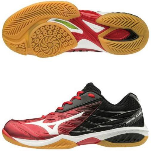 Giày cầu lông Mizuno Wave Claw 71GA191062 thương hiệu Nhật Bản dành cho nam và nữ màu đen phối đỏ Tốt Nhất . :))