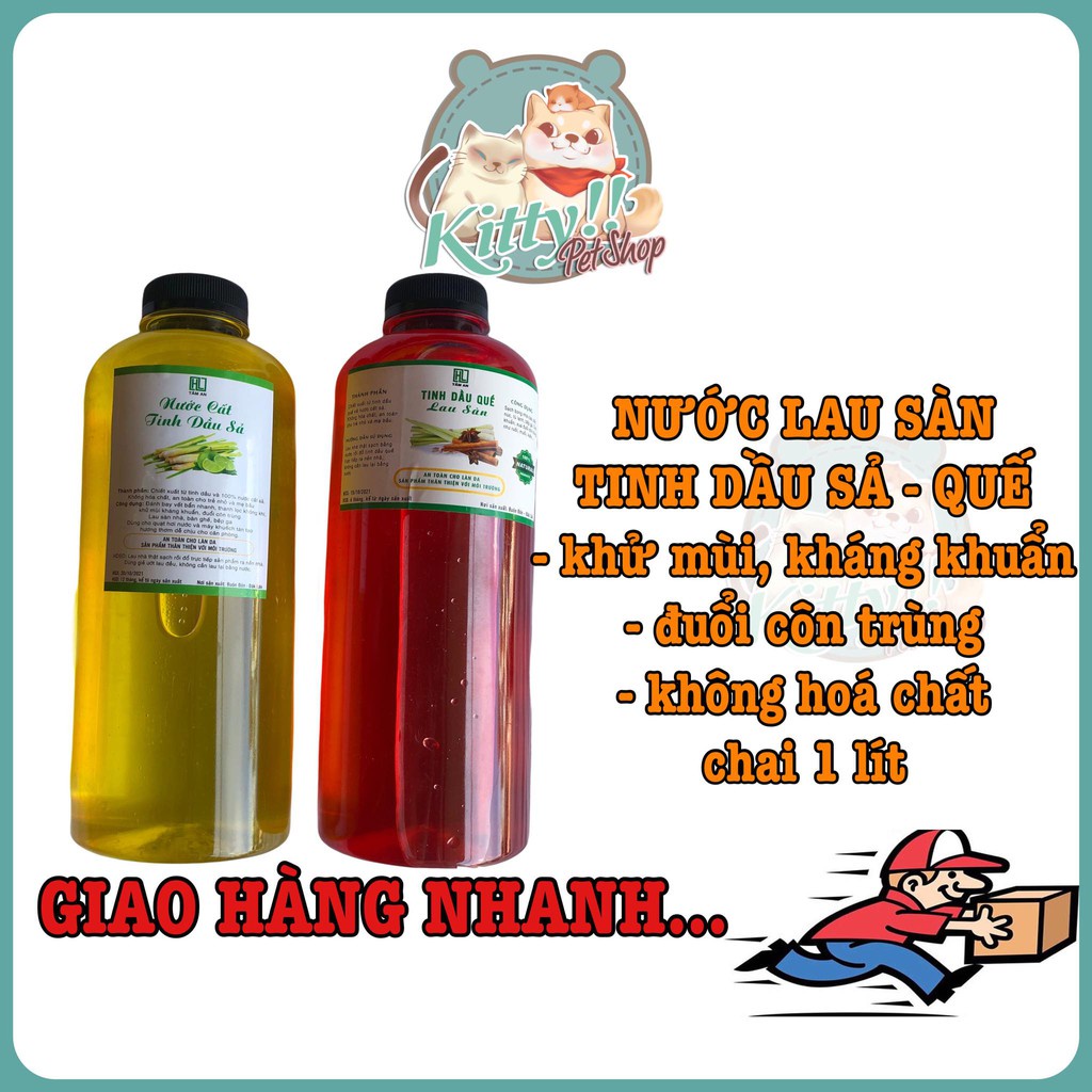 Nước lau sàn tinh dầu quế, tinh dầu lau sàn thơm phòng 1000ml