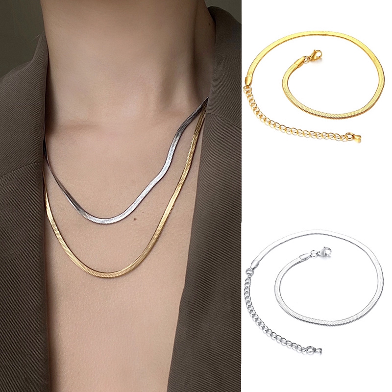 Vòng cổ VNOX mạ vàng/ bạc đơn giản thời trang cho nữ