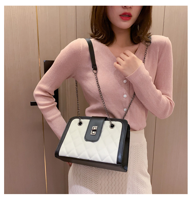 Túi xách nữ JASMIN NOIR họa tiết kẻ ca rô thời trang cá tính