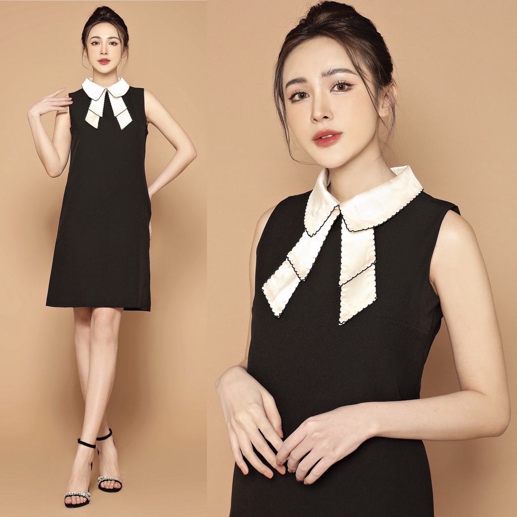 Đầm thiết kế công sở nữ Quảng Châu cao cấp thương hiệu thời trang D&R, váy suông đi chơi dạo phố D010