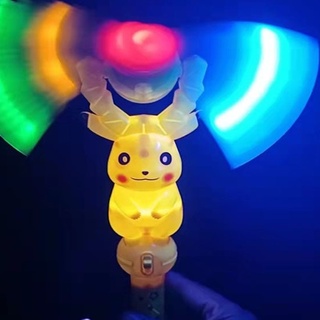 Đồ chơi cây quay pikachu hát nhạc, có đèn vui nhộn dành cho bé