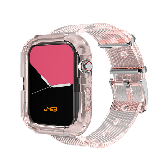 Dây Nhựa Trong Suốt Cho Đồng Hồ Thông Minh Apple Watch Series 6 Se 5 4 3 2 1 38mm 40mm 42mm 44mm