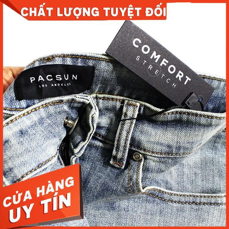 QUẦN JEAN/ QUẦN BÒ NAM XÁM BASIC KO ZIP PACSUN - Hàng nhập khẩu