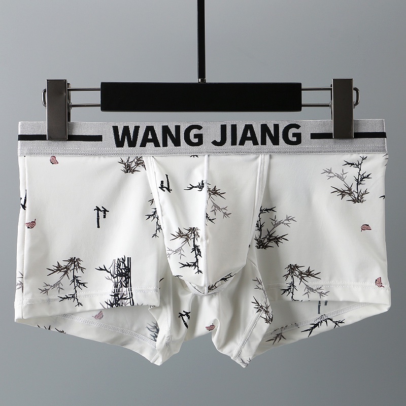 Quần Lót Boxer Vải Lụa Lạnh Siêu Mỏng Thời Trang Mùa Hè Cho Nam