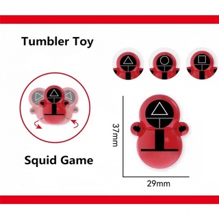 Lật đật squid game mini, đồ chơi lật đật mini nhiều phản cute dễ thương giá rẻ giúp bé cười cả ngày