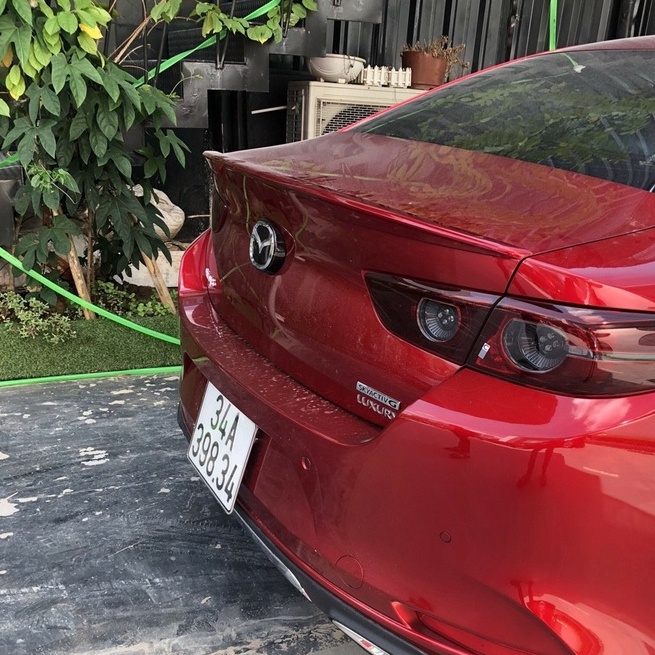 Đuôi gió thể thao, cánh lướt gió Xe Mazda 3 2015 đến 2021 2022 Sedan - Hàng Mộc Chưa Sơn + Tặng kèm keo dính