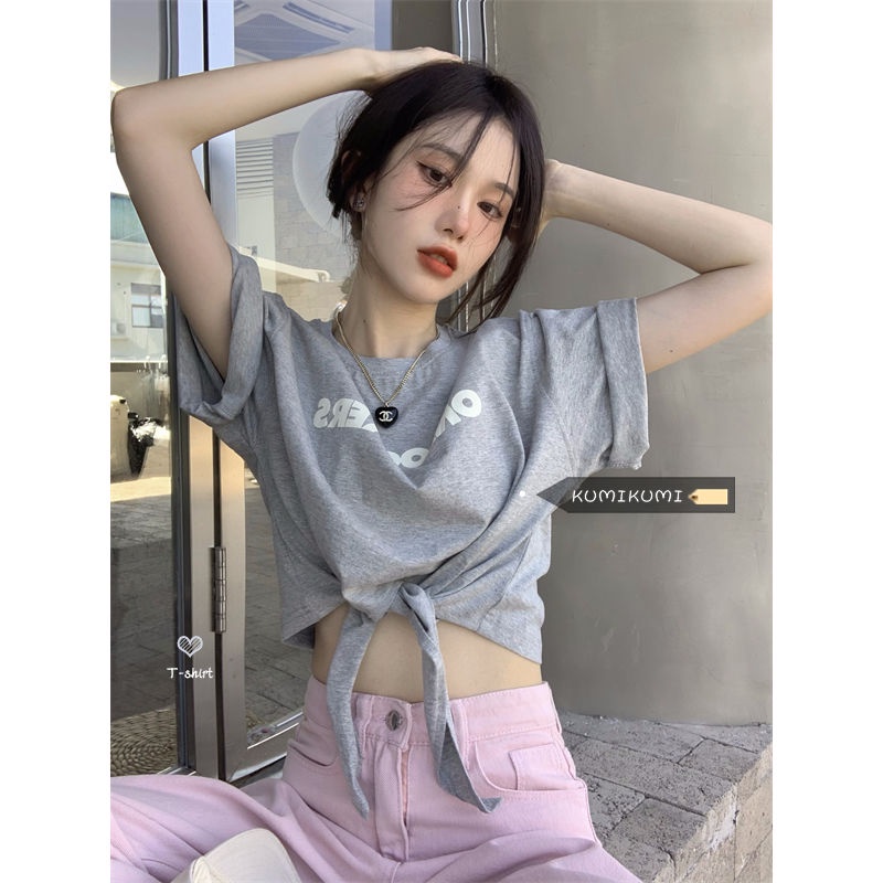 COZOK Áo Thun Croptop Tay Ngắn Thời Trang Cho Nữ