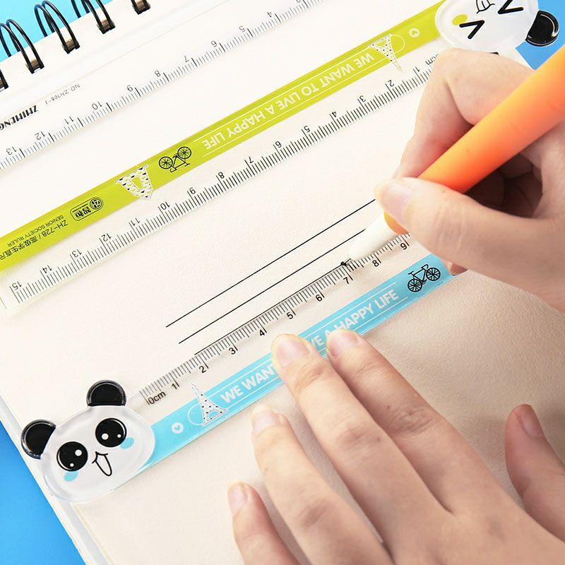 Thước Kẻ Hoạt Hình Mica Thú Cute 15cm